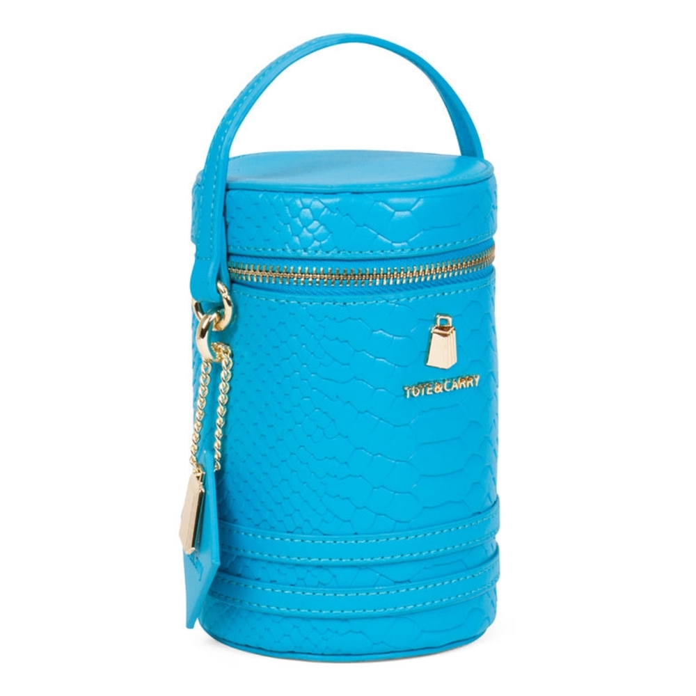 TotenCarry Aqua Blue Mini Barrel Purse